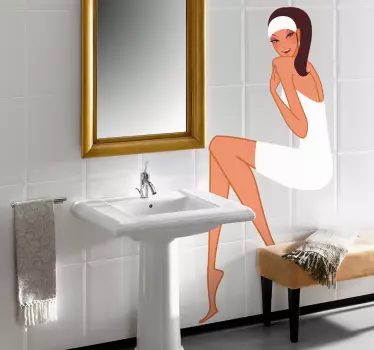 Nálepka pre relaxačné kúpeľné ženy - Tenstickers