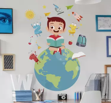 Nálepka pre svetové vzdelávacie steny - Tenstickers