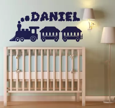 Nálepka prispôsobená pre deti z vlaku - Tenstickers