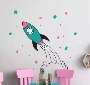 Nálepka raketového priestoru - Tenstickers