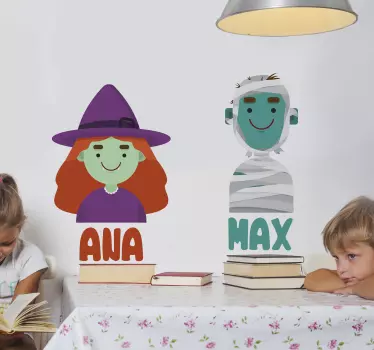 Nálepka s avatar postavou na halloween - Tenstickers