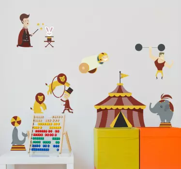 Nálepka s cirkusom - Tenstickers