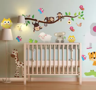 Nálepka s detskou džungľou - Tenstickers