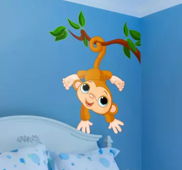 Nálepka s detskou opičkou pre deti - Tenstickers