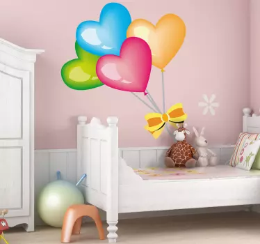 Nálepka s farebnými balónikmi pre deti - Tenstickers