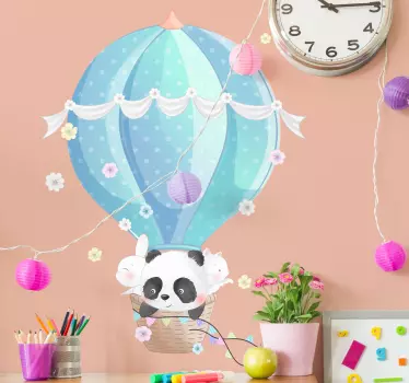 Nálepka s farebnými horúcimi vzduchmi pre domáce steny - Tenstickers