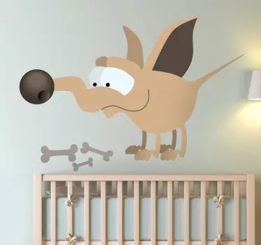 Nálepka s kosťou pre psov - Tenstickers