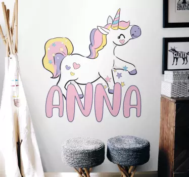 Nálepka s kúzelným dizajnom jednorožca - Tenstickers