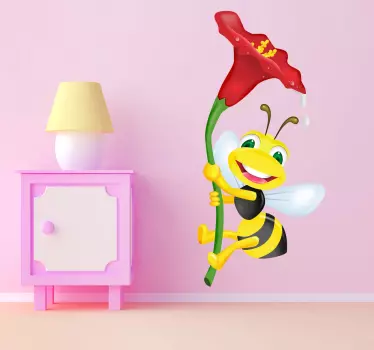 Nálepka s kvetinou čmeliakov - Tenstickers