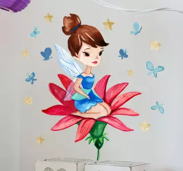 Nálepka s kvetinou pre deti - Tenstickers