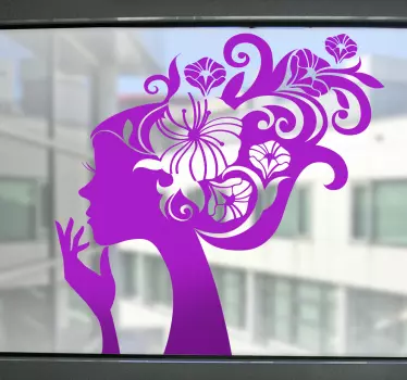 Nálepka s kvetinou pre dievčatá - Tenstickers