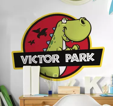 Nálepka s logom jurský park - Tenstickers