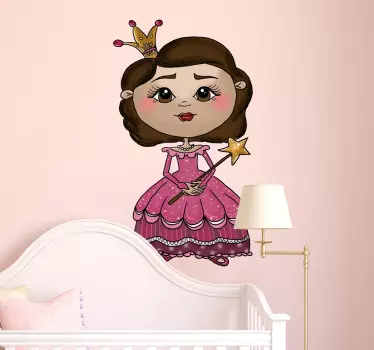 Nálepka s malou princeznou pre deti - Tenstickers