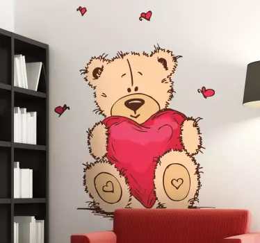 Nálepka s milujúcim teddy - Tenstickers