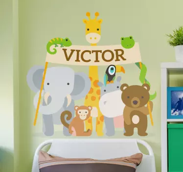Nálepka s nápisom pre meno dieťaťa - Tenstickers