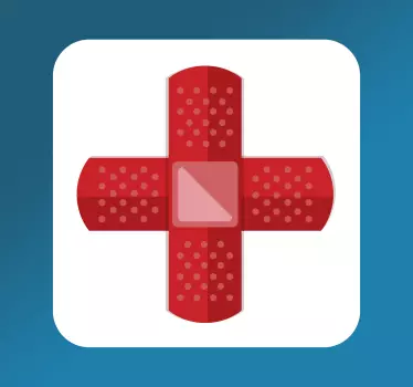 Nálepka s nápisom prvej pomoci - Tenstickers