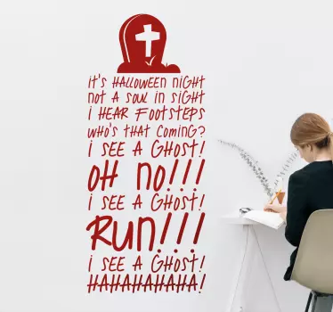 Nálepka s obrázkami halloweenských textílií pre škôlky - Tenstickers