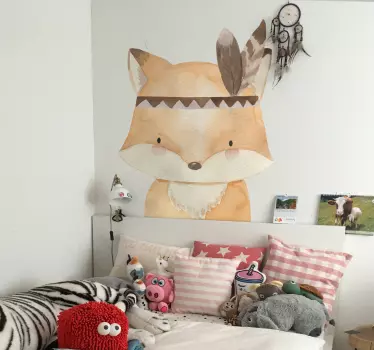 Nálepka s obrázkami nástenky na kreslenie fox - Tenstickers