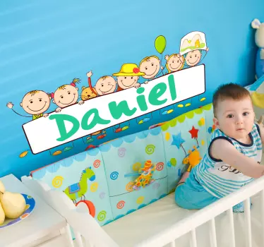 Nálepka s personalizovaným menom - Tenstickers
