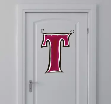 Nálepka s písmenom t - Tenstickers