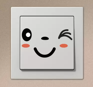 Nálepka s prepínačom svetlej tváre - Tenstickers