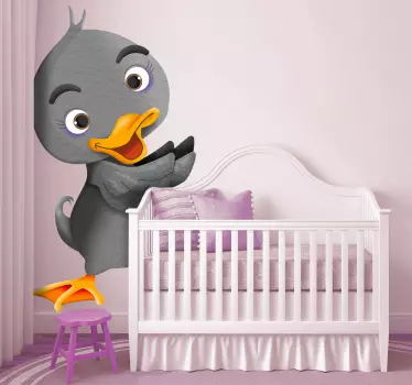 Nálepka s škaredou káčatkou pre deti - Tenstickers