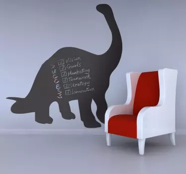 Nálepka s tabuľou diplodocus dinosaur - Tenstickers