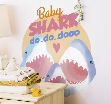 Nálepka s textom pre lyriku detskej žraloky - Tenstickers