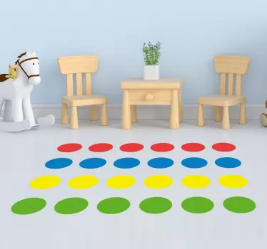 Nálepka s twisterovou podlahou - Tenstickers