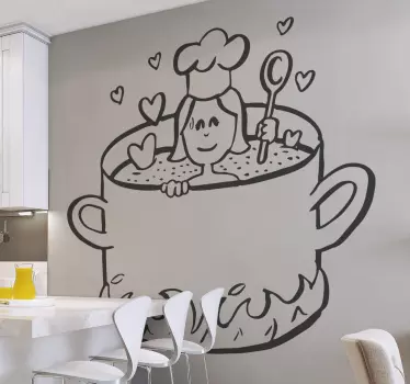 Nálepka s varením na stenu - Tenstickers
