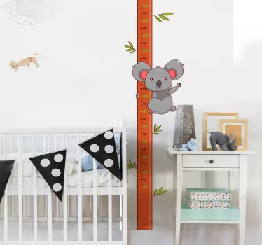 Nálepka s výškou grafu koala - Tenstickers