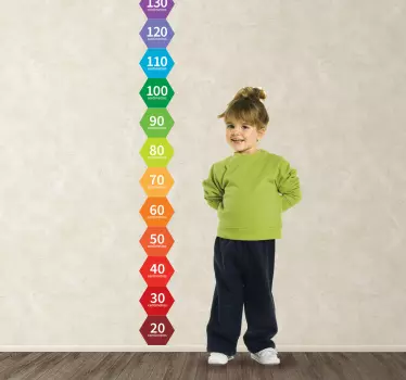 Nálepka s výškou šesťuholníka - Tenstickers