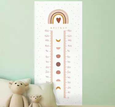 Nálepka s výškovou tabuľkou na mieru - Tenstickers