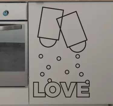 Nálepka so soľou a korením - Tenstickers