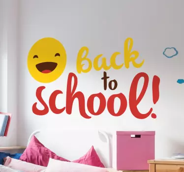 Nálepka späť do školy emoji - Tenstickers
