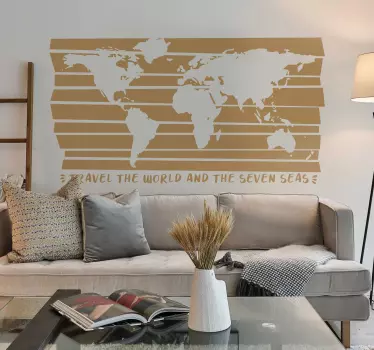 Nálepka na stenu travel the world - Tenstickers