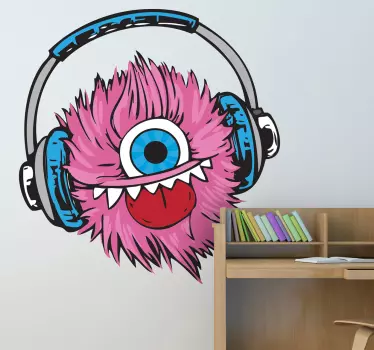 Nálepka z ružového páperového prachu - Tenstickers