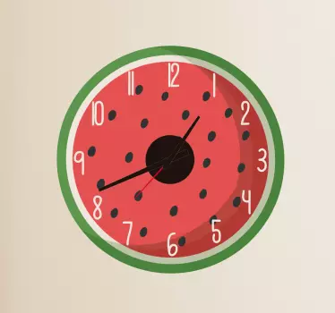 Nálepkové hodiny s melónom - Tenstickers