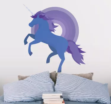 Nálepka pre deti obrázok fantasy jednorožca - Tenstickers
