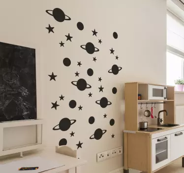 Nálepky na hviezdy a planéty - Tenstickers
