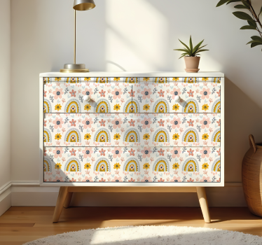 Nálepky na nábytok boho oblaky a dúhy - Tenstickers