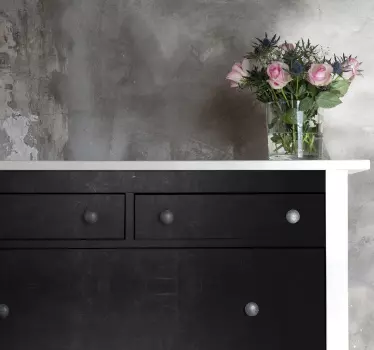 Nálepky na nábytok elegantná čierna truhlica - Tenstickers