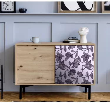 Nálepky na nábytok kvetinový elegantný prvok - Tenstickers