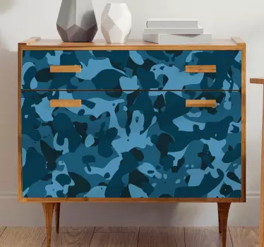 Nálepky na nábytok maskáčový vzor - Tenstickers