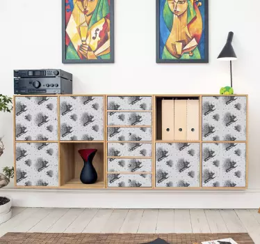 Nálepky na nábytok s dekoratívnym ježkom - Tenstickers