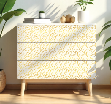 Nálepky na nábytok s elegantnými tropickými listami - Tenstickers