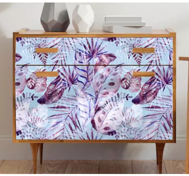 Nálepky na nábytok s kvetinovými ilustráciami - Tenstickers