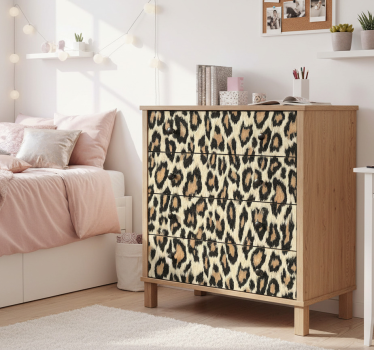 Nálepky na nábytok s leopardím vzorom - Tenstickers