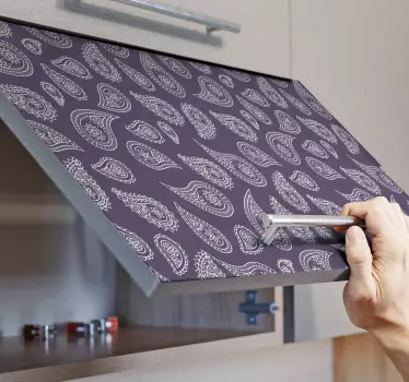 Nálepky na nábytok s paisley vzorom - Tenstickers