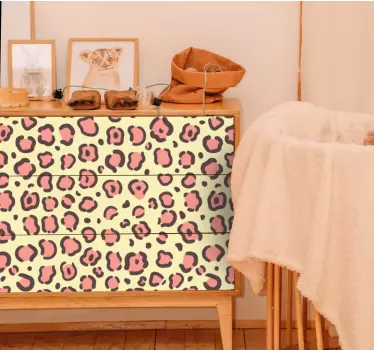 Nálepky na nábytok s textúrou leopardieho kožucha - Tenstickers